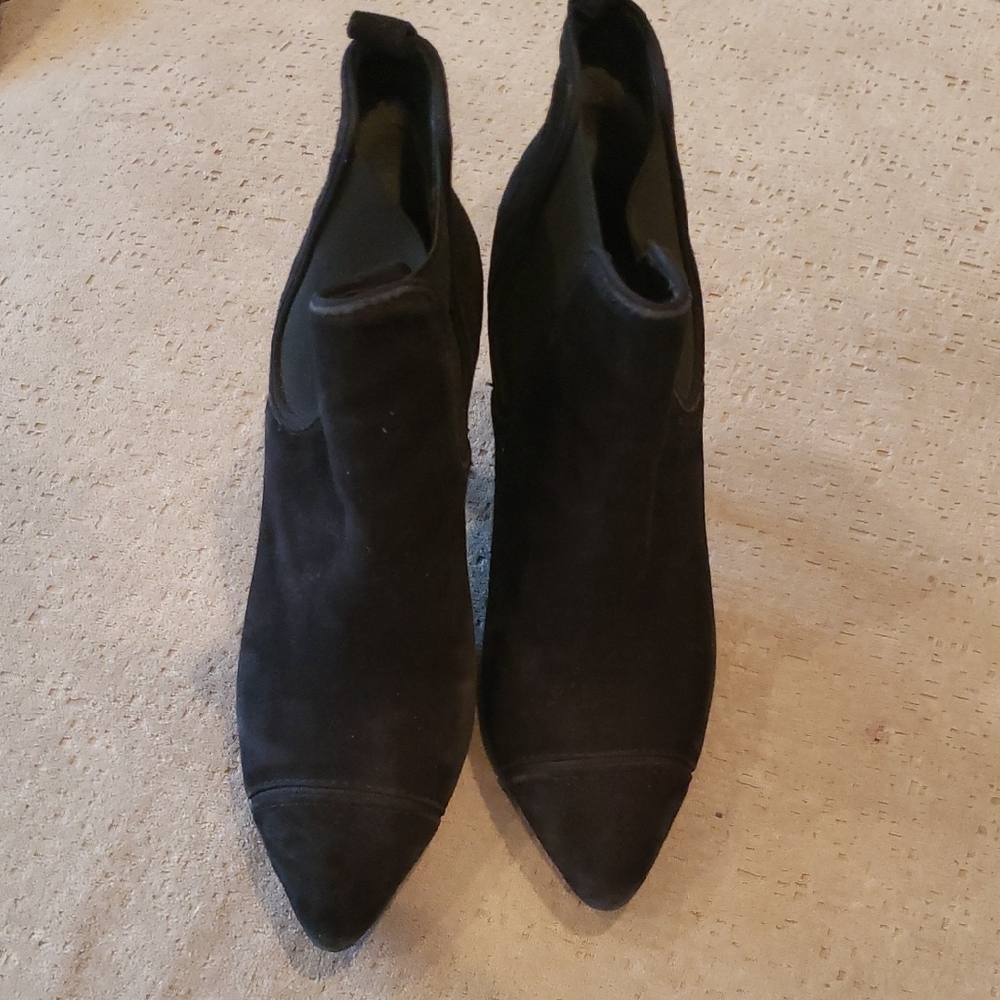 Tory Burch Black Suede Ankle Booties